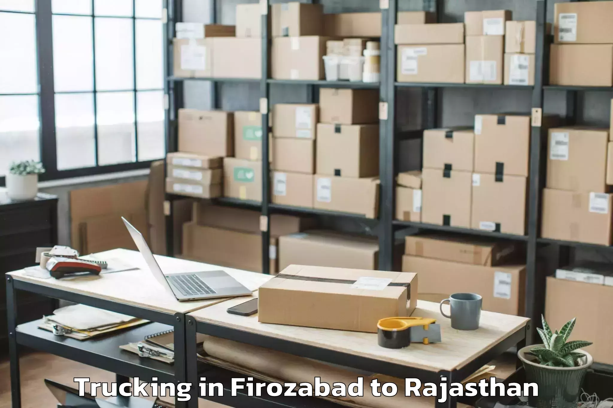 Reliable Firozabad to Khetri Nagar Trucking